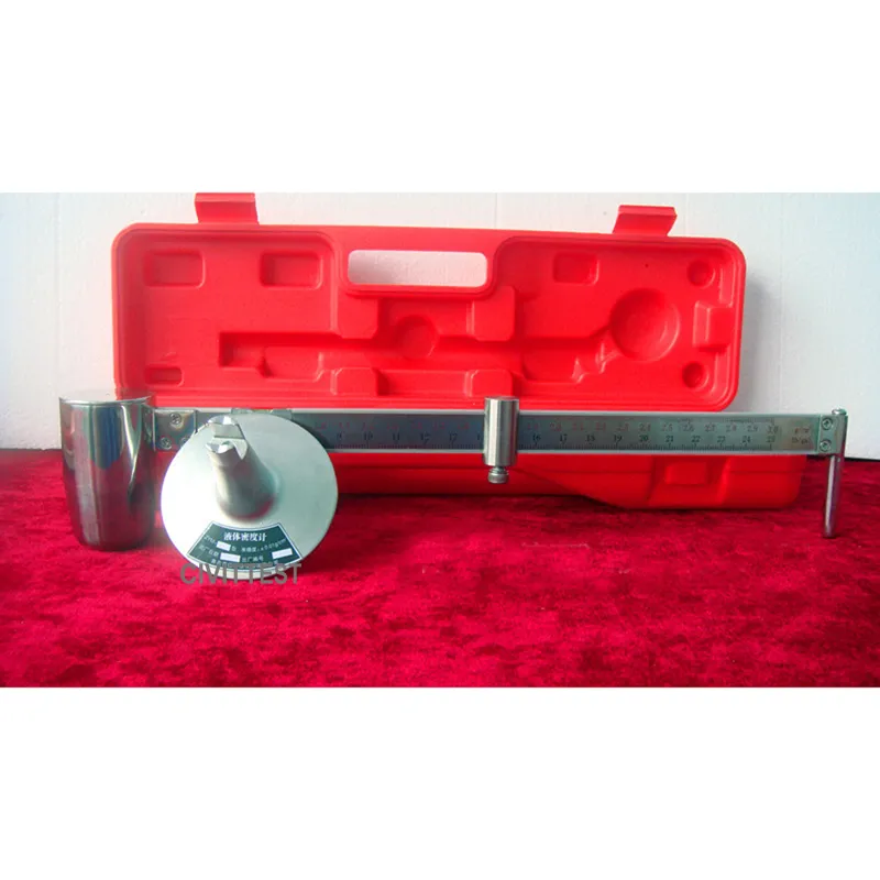 Lab Stainless Steel Mud Balance Slurry Testing Drilling Fluids Pressurized Mud Liquid Density Meter