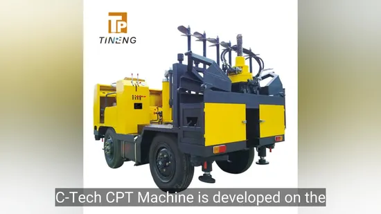 Drag Type Cptu Static Cone Penetrometers (CPT) Machine